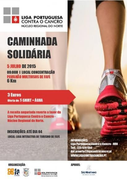 Caminhada Solid&aacute;ria - 5 de julho - Fafe